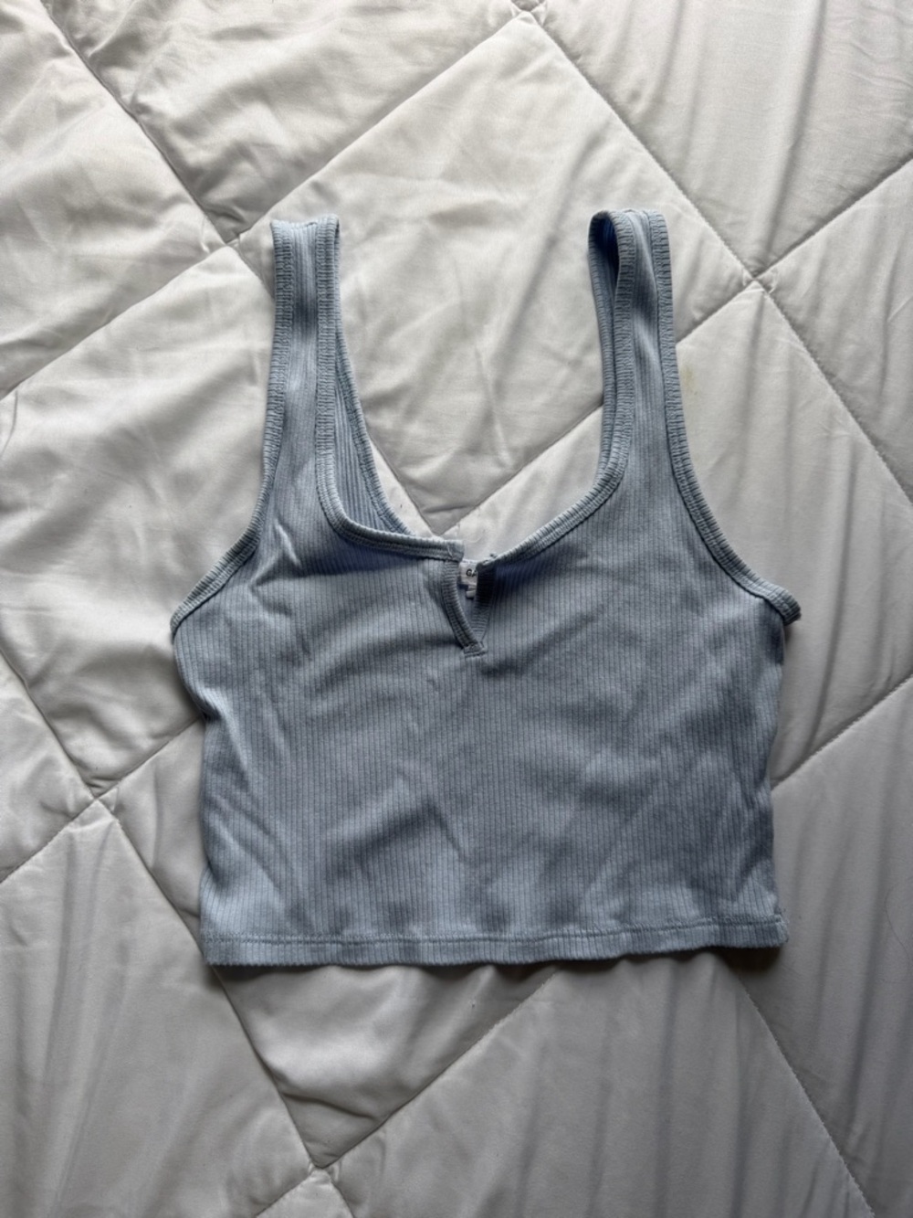 GARAGE Baby Blue Cropped Tank